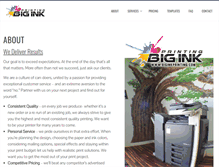 Tablet Screenshot of biginkprinting.com